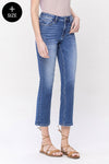 Leslie High Rise Ankle Straight Jeans +