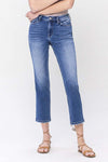 Leslie High Rise Ankle Straight Jeans +