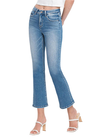 Lennon Mid Rise Crop Flare +