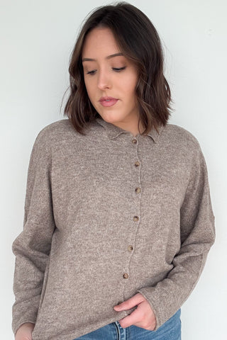 Josslyn Cardigan in Brown