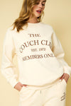 The Couch Club Fleece Sweatshirt - Cream +