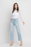 High Rise Slim Wide Jeans