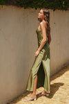 Going Out Maxi Dress in Sage Olive