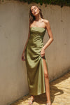 Going Out Maxi Dress in Sage Olive