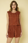 Emma Pleated Romper