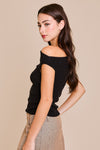 Kenny Asymmetrical Top in Black