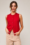 Red Roses Sweater Vest