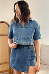 Miou Denim Top