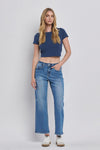 Megan Ankle Slim Wide Jeans