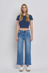 Megan Ankle Slim Wide Jeans