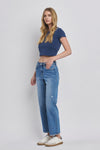 Megan Ankle Slim Wide Jeans