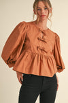 Emma Top in Toffee