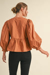 Emma Top in Toffee