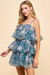 Floral Tiered Ruffle Dress