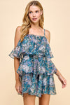 Floral Tiered Ruffle Dress