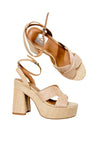 Waylan Heel in Natural // Dolce Vita