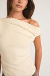 Kenny Asymmetrical Top in Ivory