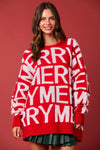 Merry Sweatshirt in Red