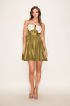 Double Olive Dress