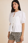 Tie The Knot Top  In White