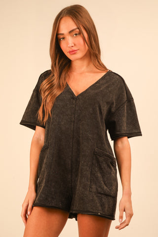 Jane Romper in Black