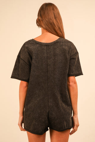 Jane Romper in Black