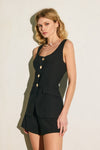 Vest Suit Romper