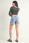 Fray Cuffed Shorts