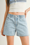 Elaina Light Denim Shorts