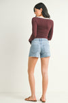 Joy Light Denim Shorts