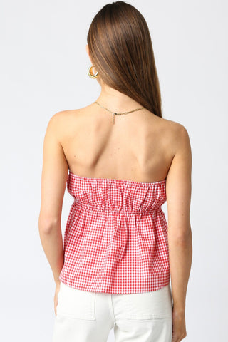 Brianna Checkered Top