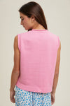 Lets Talk About It Sweater Top in Pink