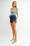 Alo High Rise Shorts in Black