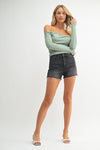 Alo High Rise Shorts in Black