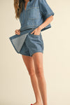 Miou Denim Skort