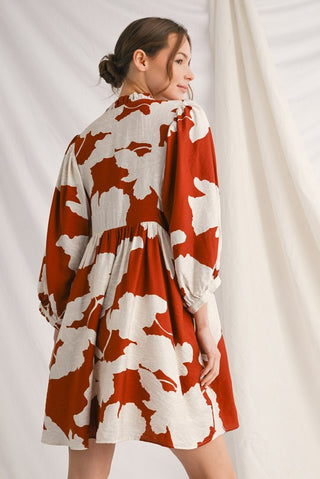 Sandy Dress in Rust