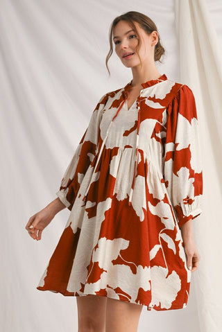 Sandy Dress in Rust