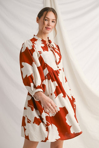 Sandy Dress in Rust