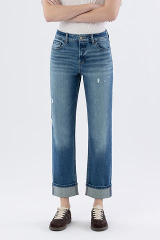 Ariella Jeans / H. Rise Cuffed Straight