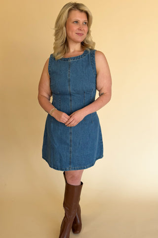 Kathy Dress - Medium Denim