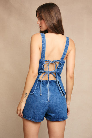 Belen Denim Romper