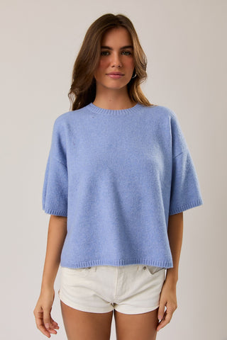 Leila Top in Blue - Luna Boutique
