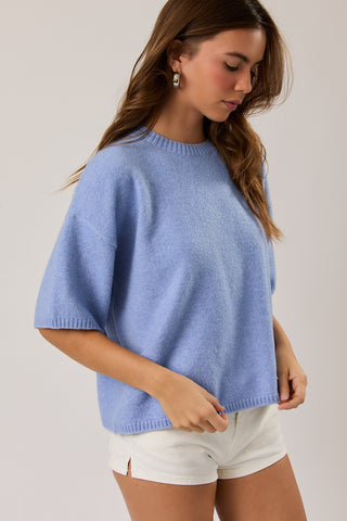 Leila Top in Blue - Luna Boutique