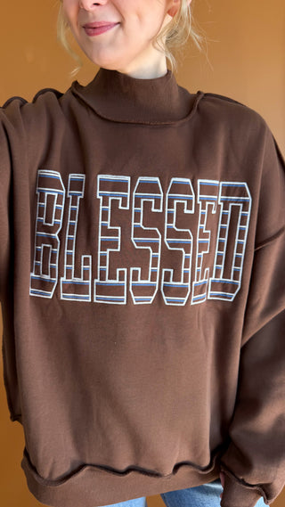 Blessed Mockneck Sweatshirt