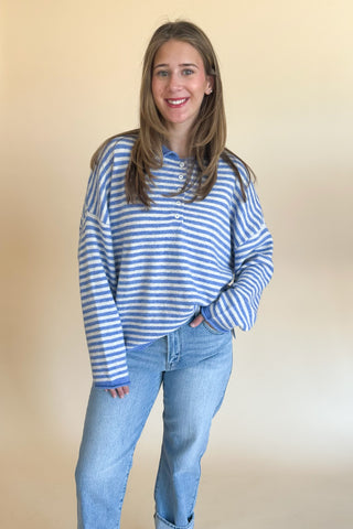 Henley Sweater Top