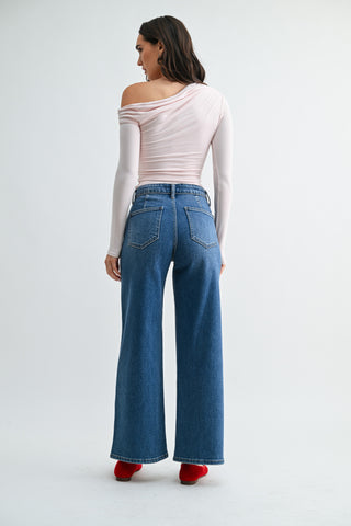 Zoe Trousers in Medium Wash
