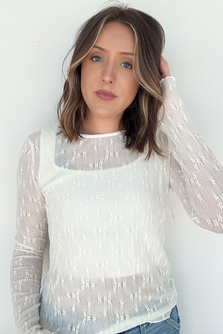 Melly Top in Cream