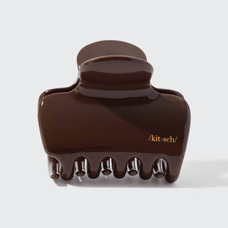 Plastic Puffy Cloud Clip in Chocolate // Kitsch
