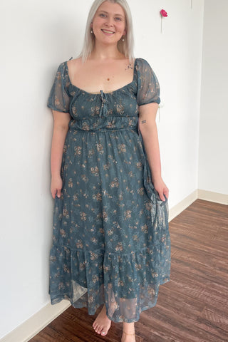 Fall Floral Dress