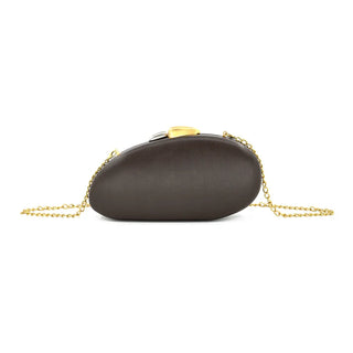 Paulina Clutch in Brown